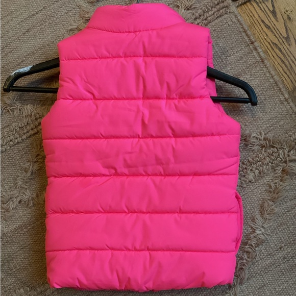 NWOT Puma Girls Neon Pink QUILTED PUFFER WINTER SKI VEST SZ. XS 5-6 - Picture 5 of 10